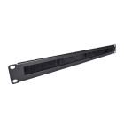 TELEVES - Pannello gestione cavi per rack 19'' 1U con foro e spazzola passacavi.