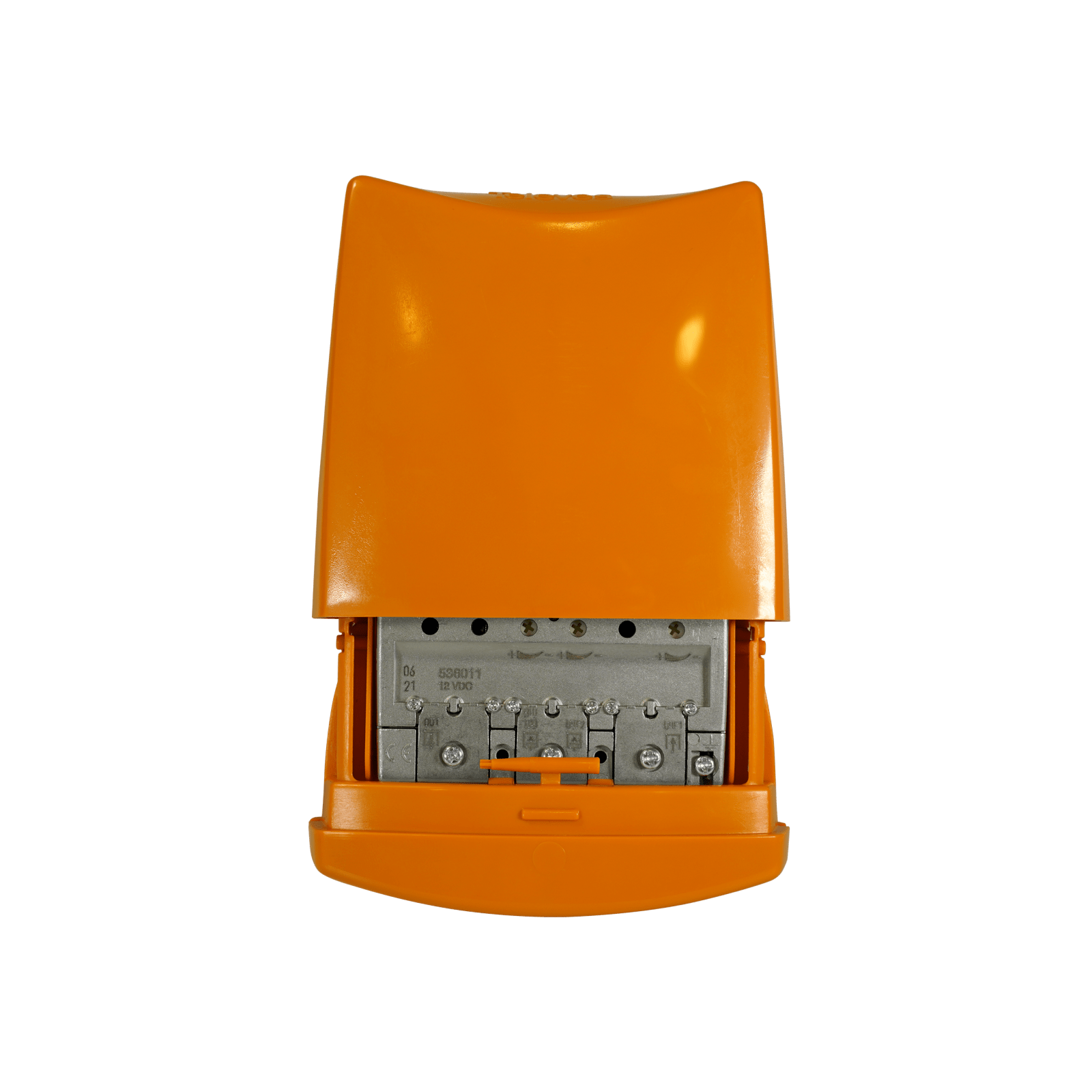 TELEVES - Amplificatore da palo 12V basso guadagno 3 ingressi B3/DAB-U-U G26DB VU114 UHF. 536011