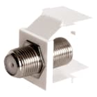 TELEVES - Supporto adattatore F femmina con base per RJ45.