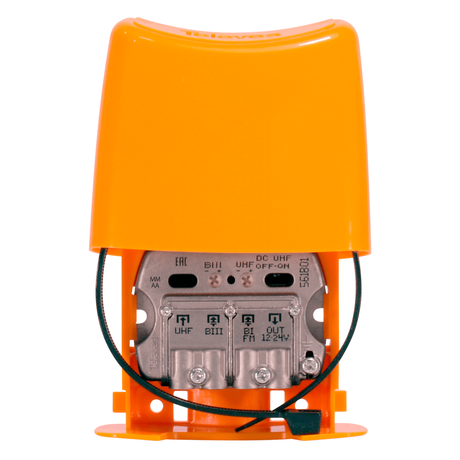 TELEVES - Amplificatore da palo NanoKom LTE790, 3 ingressi: BIII-UHF-FMmix, 1mo Dividendo Digitale. 561801