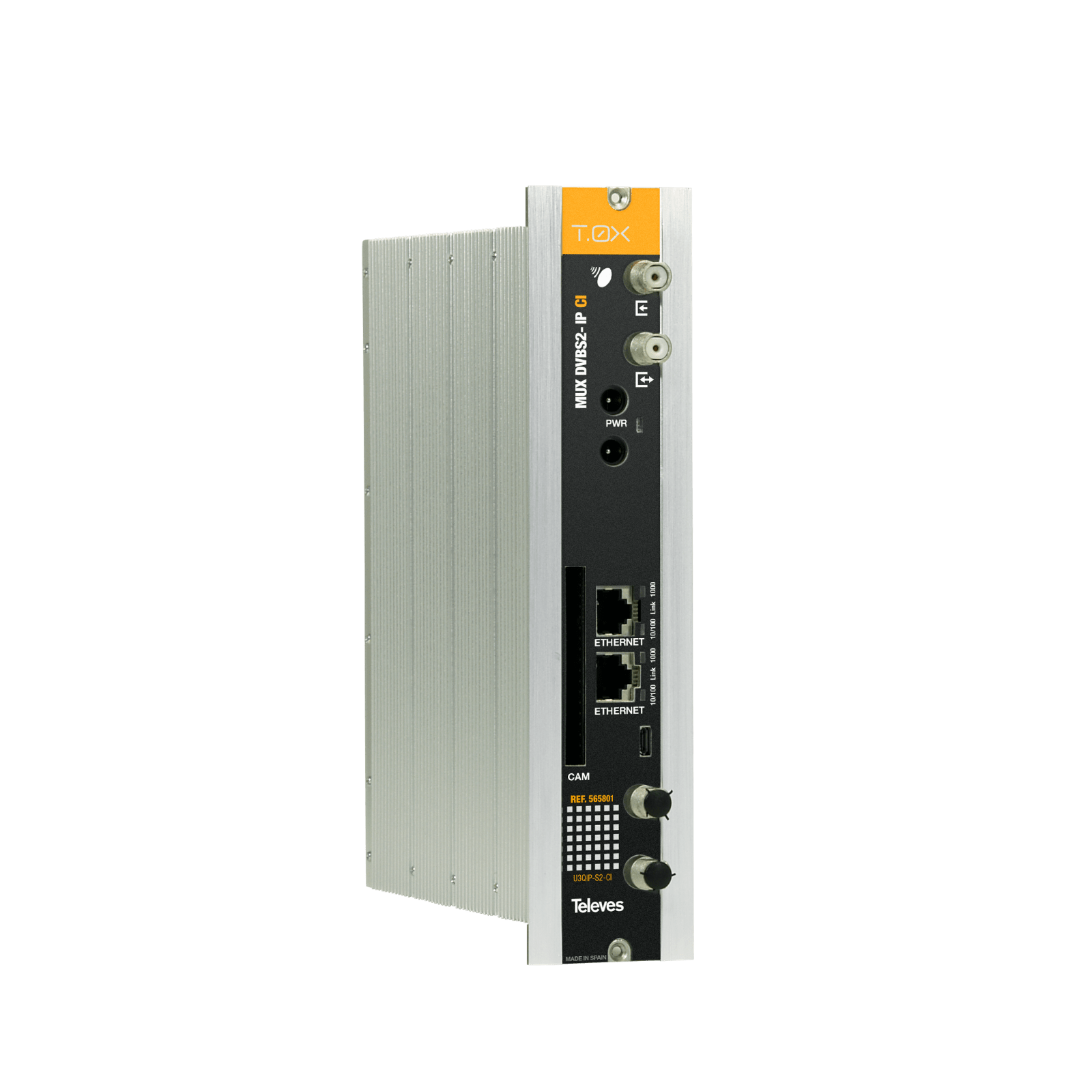TELEVES - T.0X DVBS2-IP CI MUX Streamer con remultiplexing DVBS/S2 - IP, con CI.