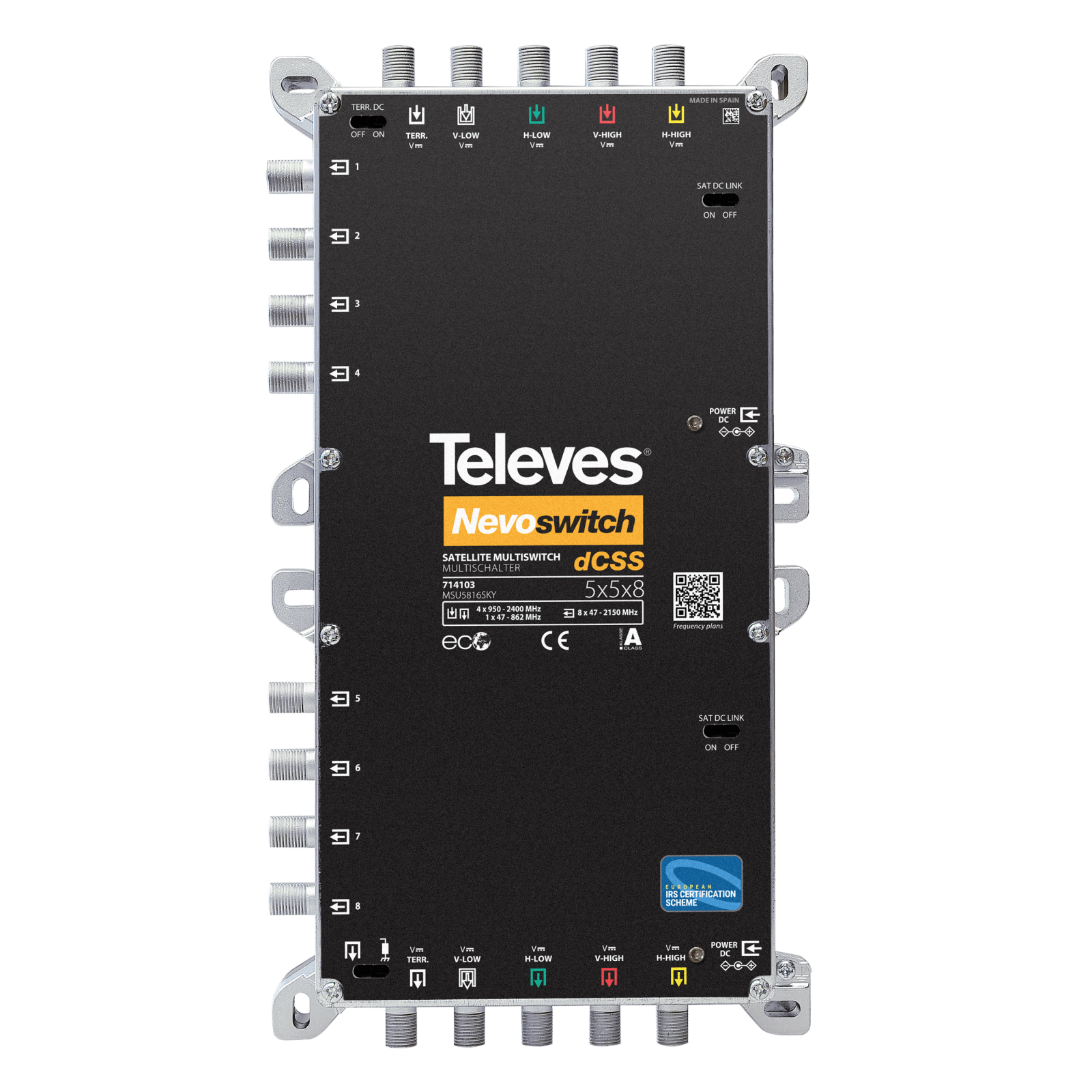 TELEVES - NevoSwitch DCSS 5 ingressi e 8 uscite.
