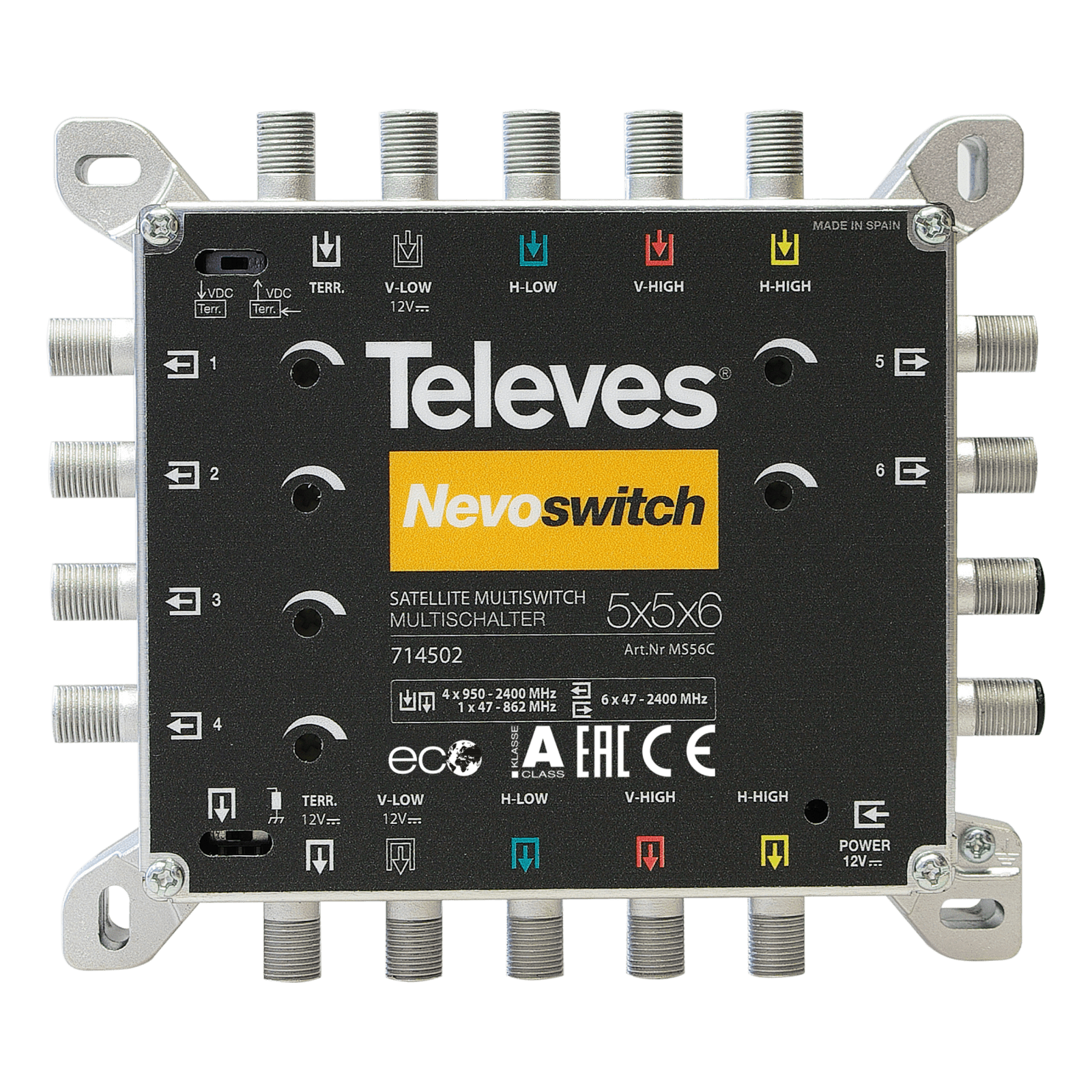 TELEVES - NevoSwitch 5x5x6 ingressi/uscite per termocascate.