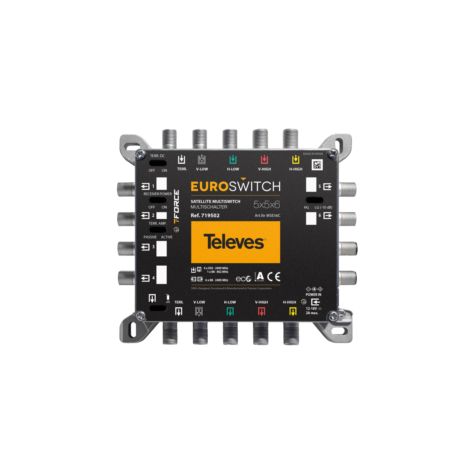 TELEVES - EuroSwitch 5x5x6 Terminal/Cascata Ingressi - Uscite