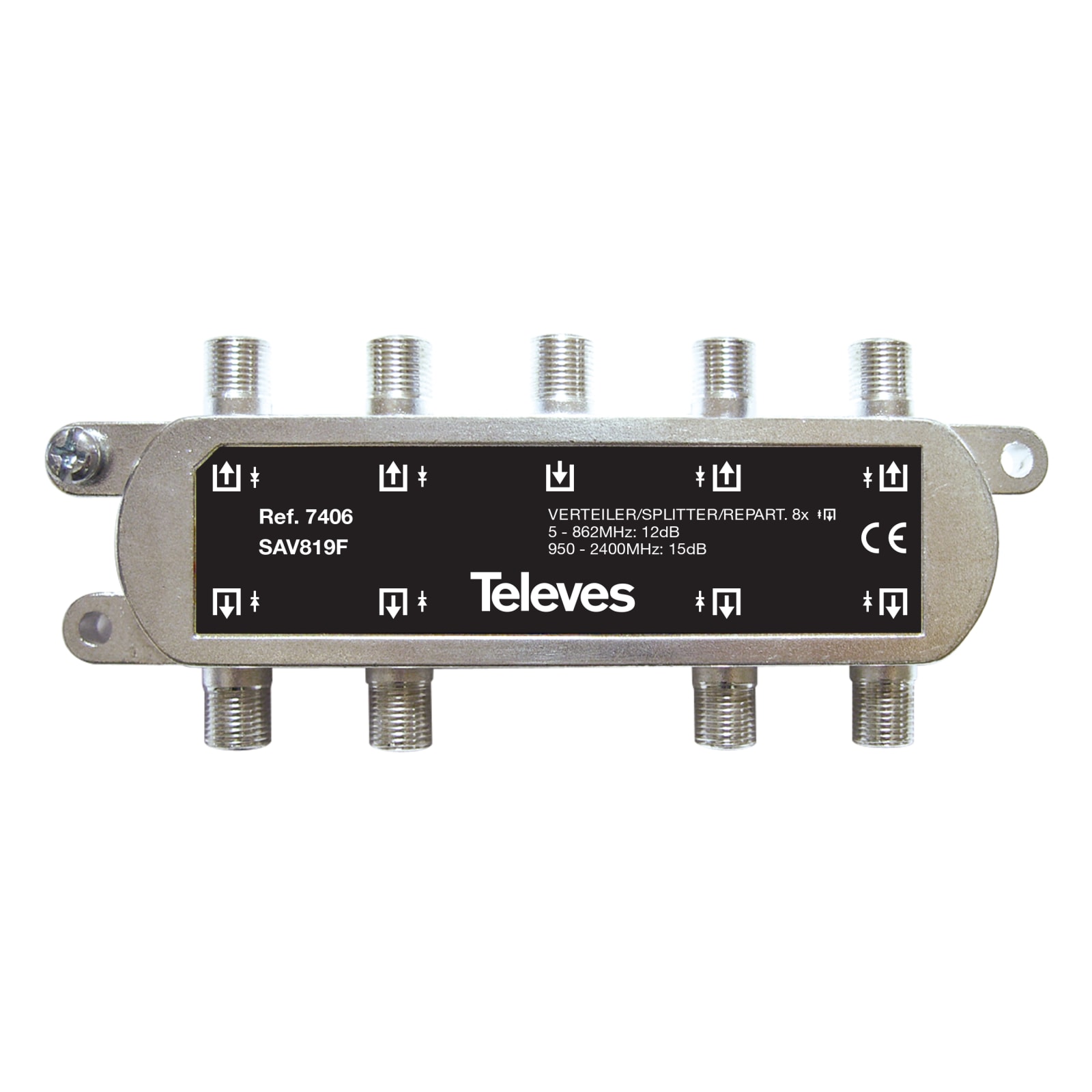 TELEVES - Partitore 8 vie F 5-2400MHz 12/15dB