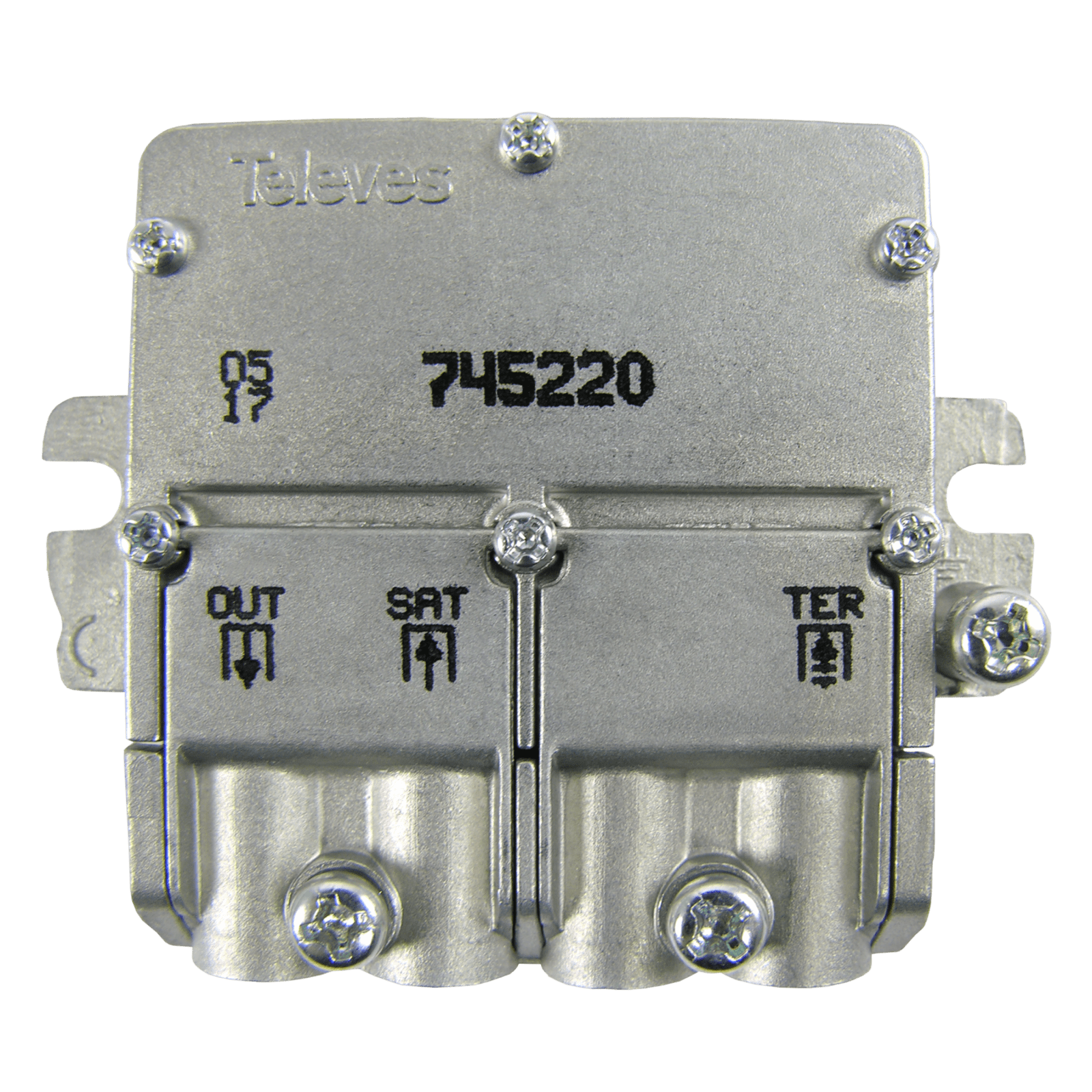 TELEVES - Mini miscelatore per il segnale terrestre e satellite con 2 ingressi MATV-FI 47..790-950..2400.