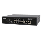 TELEVES - Switch Ethernet Layer 2 non gestibile 8xGbE (PoE+ 120W) + 2xGbE Long Range.