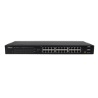 TELEVES - Switch Ethernet Layer 2 non gestibile 24 porte Gigabit (PoE+ 370W) e 2 porte SFP.