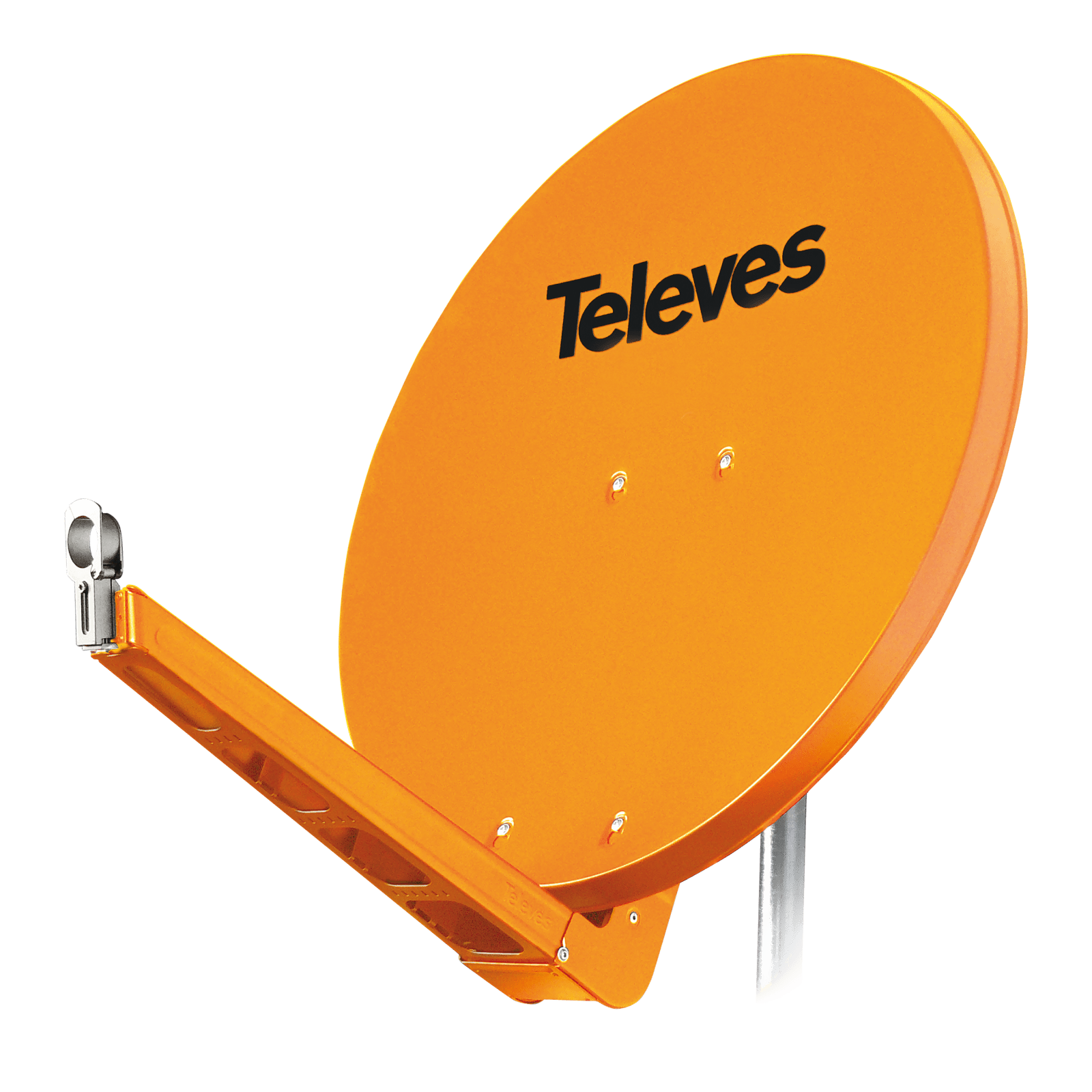 TELEVES - Parabola HQ 85 in alluminio arancione 85x95cm.