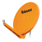 TELEVES - Parabola HQ 85 in alluminio arancione 85x95cm.