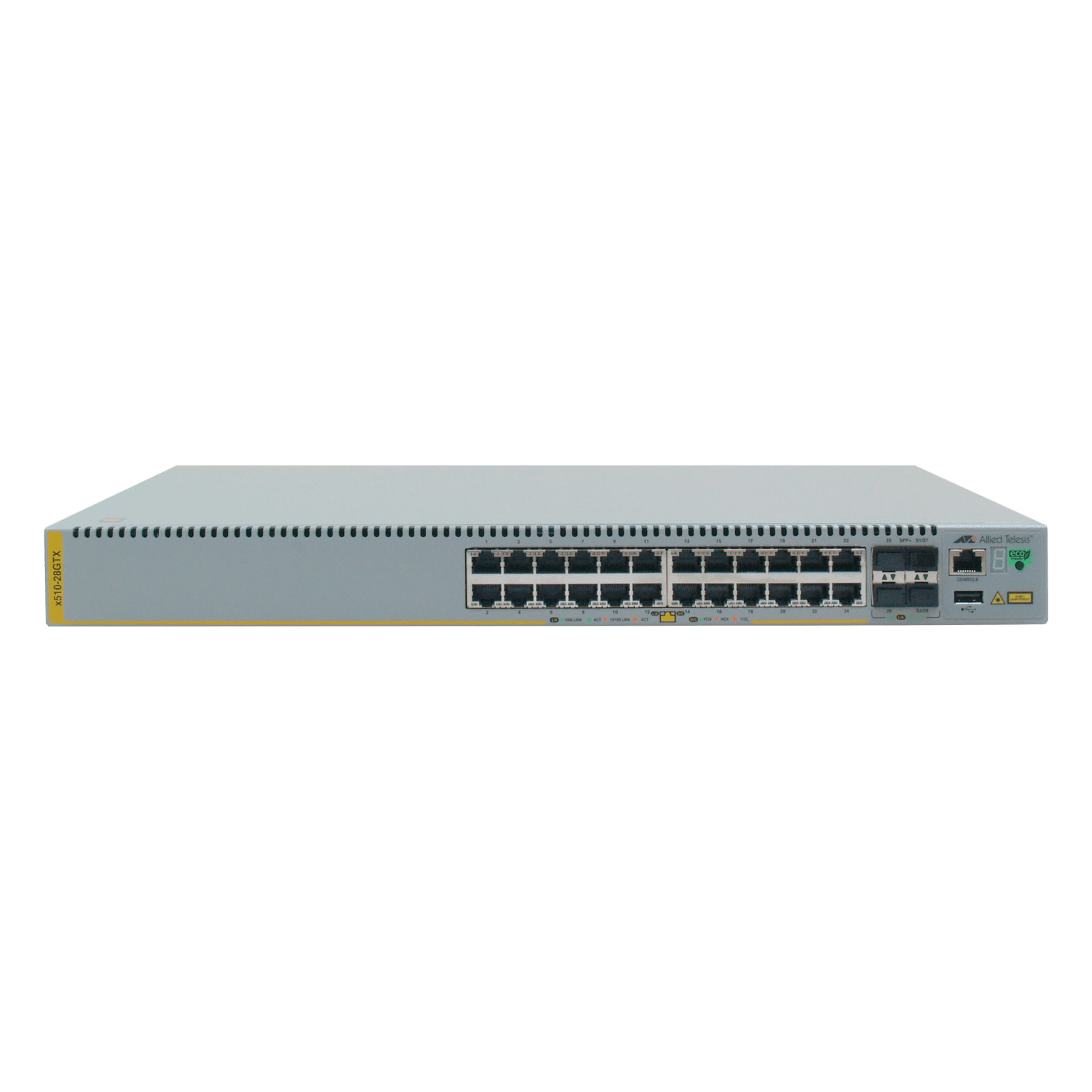 TELEVES - Switch Ethernet L2+ 24 porte Gigabit + 4 porte SFP+ (10Gbps), supporta fino a 400 connessioni.