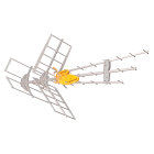 TELEVES - Antenna DAT BOSS MIX BIII/UHF, 2do Dividendo Digitale (LTE700) G36,5/41DBI MU.