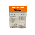 TELEVES - Cavo patch Ethernet Cat6 UTP in rame PVC bianco da 3 metri per installazione fai-da-te.