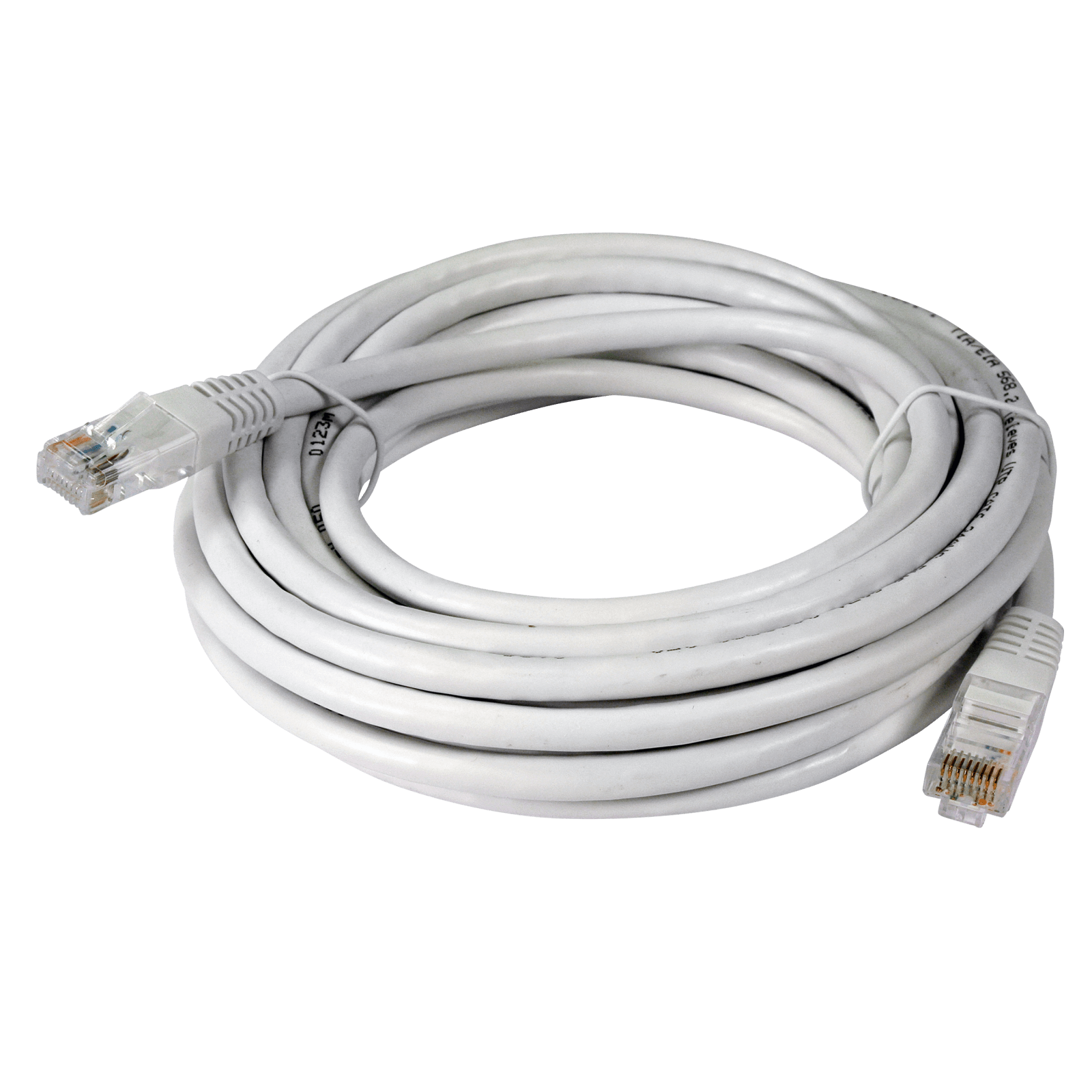 TELEVES - Cavo patch Ethernet Cat6 UTP in rame PVC bianco da 5 metri per installazione fai-da-te.