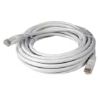 TELEVES - Cavo patch Ethernet Cat6 UTP in rame PVC bianco da 5 metri per installazione fai-da-te.