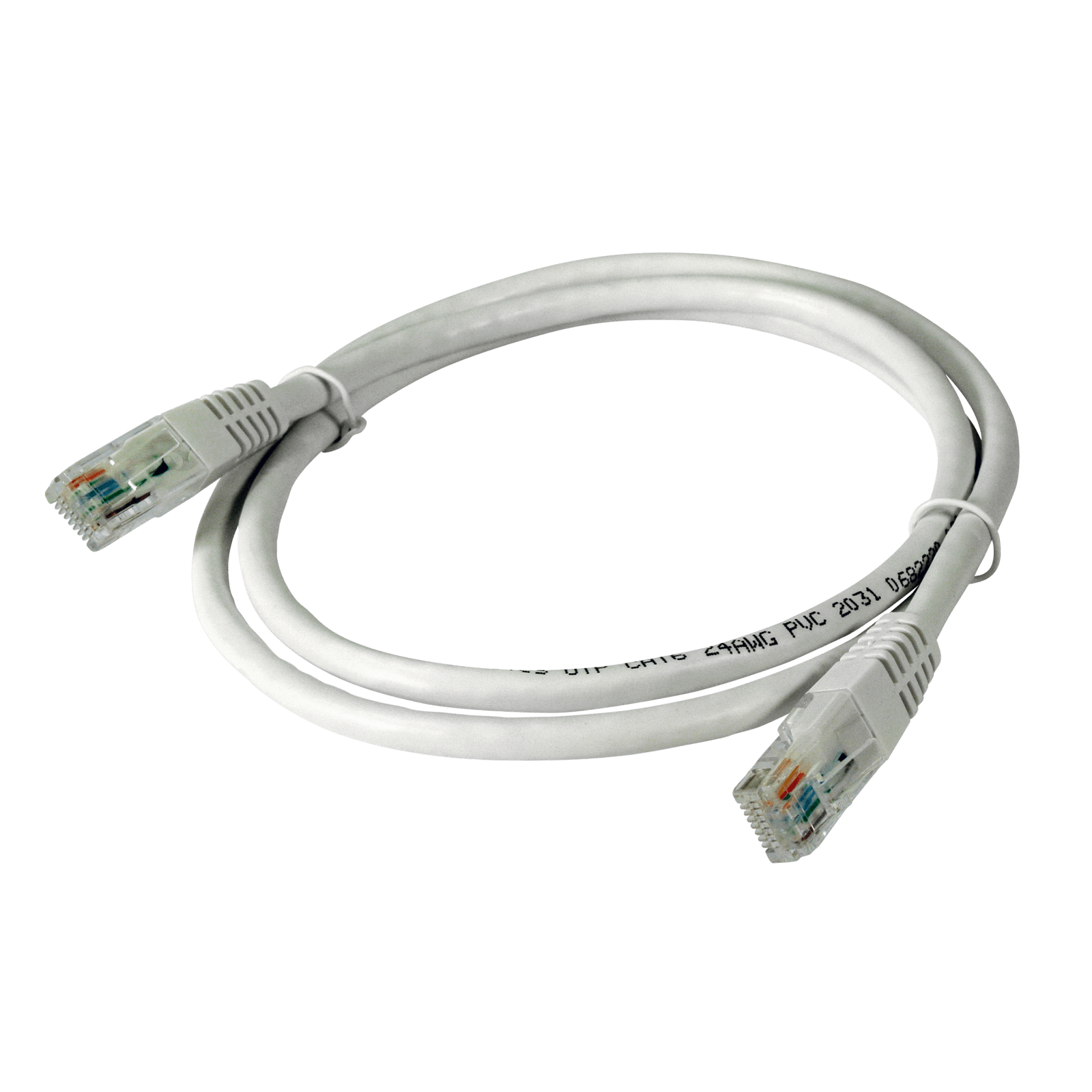 TELEVES - Cavo patch Ethernet Cat6 UTP in rame, bianco, 1m, PVC, LSFH.