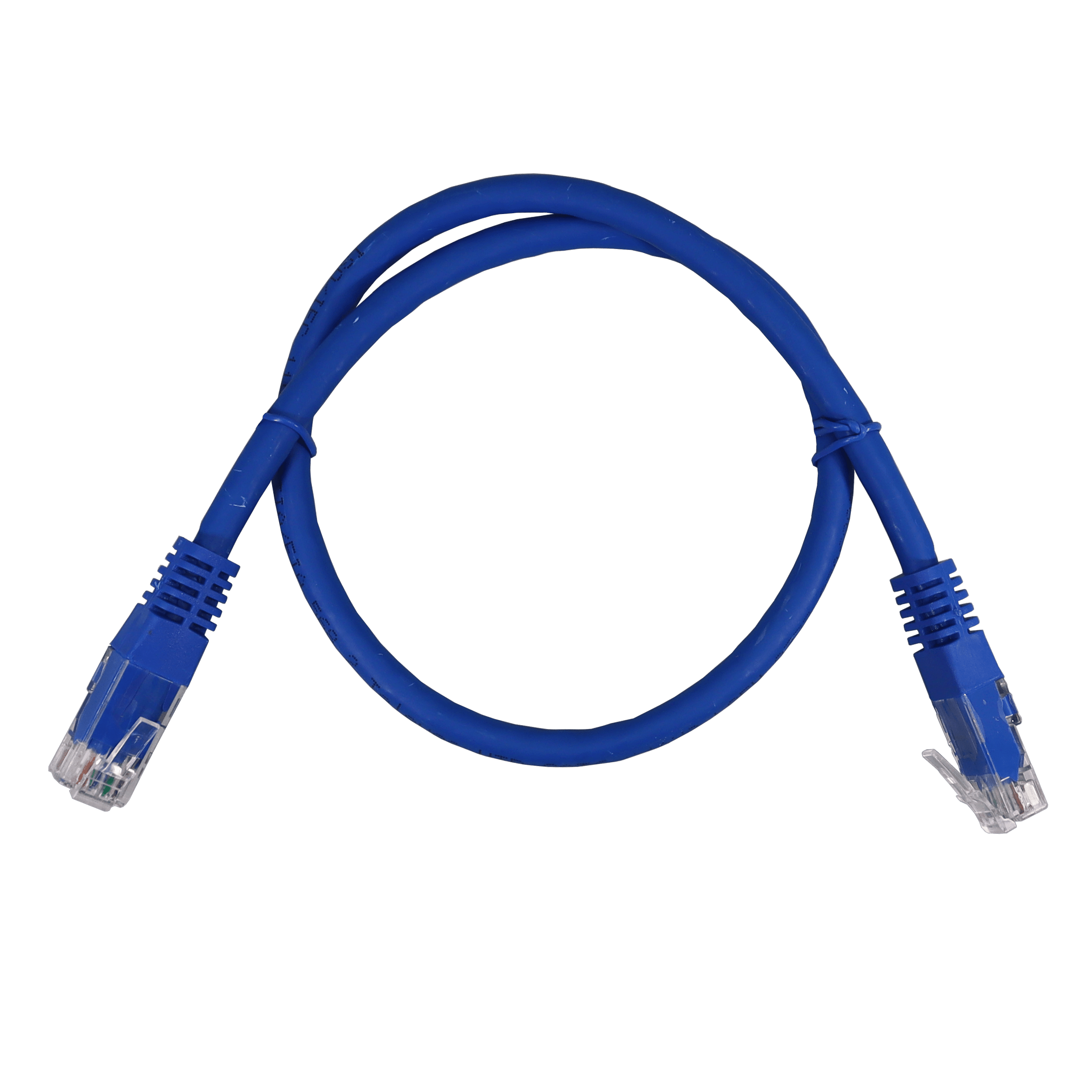 TELEVES - Cavo patch Ethernet U/UTP Cat6 CU LSFH, azurro, 0,5m.