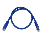 TELEVES - Cavo patch Ethernet U/UTP Cat6 CU LSFH, azurro, 0,5m.