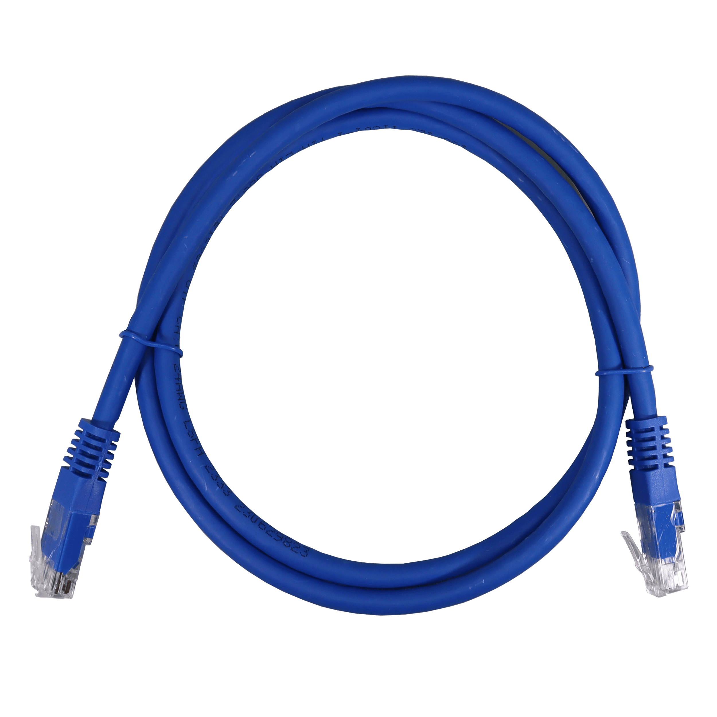 TELEVES - Cavo patch Ethernet U/UTP Cat6 LSFH, azurro, 1m.