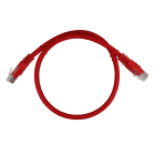 TELEVES - Cavo patch Ethernet U/UTP Cat6 LSFH rosso 0,5m.
