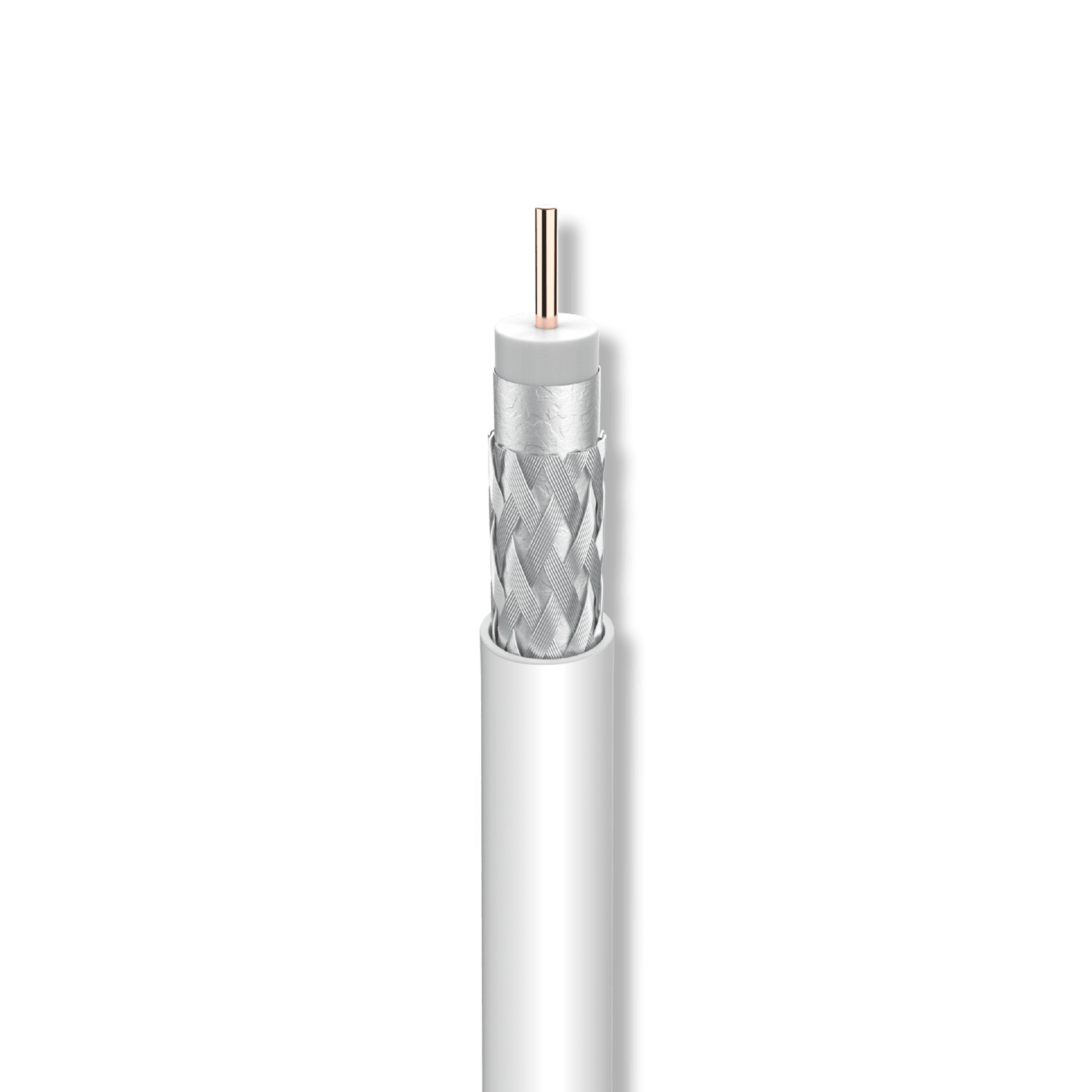 TELEVES - Cavo classe acciaio/rame bianco 100m CXT-1, 17VAtC.A Euroclasse Eca.