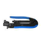 TELEVES - Macchina crimpatrice per connettori F a compressione con cavi RG-11.