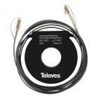 TELEVES - Fibra schermata per lancio OTDR, multimodale OM4 SC/PC-LC/PC da 150 metri.