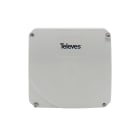 TELEVES - Contenitore secondario ultra-compatto per fibra ottica, fino a 12 fibre.