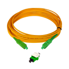 TELEVES - Kit prese fibra ottica con keystone, adattatore SC/APC e bretelle preconnettorizzate da 25 metri. 233242