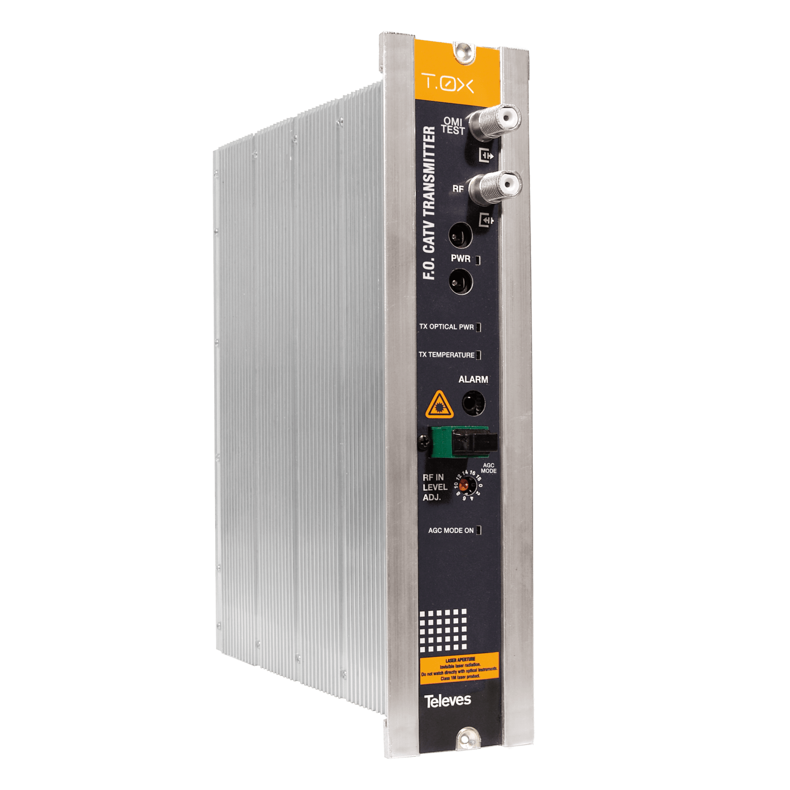TELEVES - Trasmettitore ottico CATV con CAG e TEM, 1310nm, 10dBm, senza canale di ritorno.