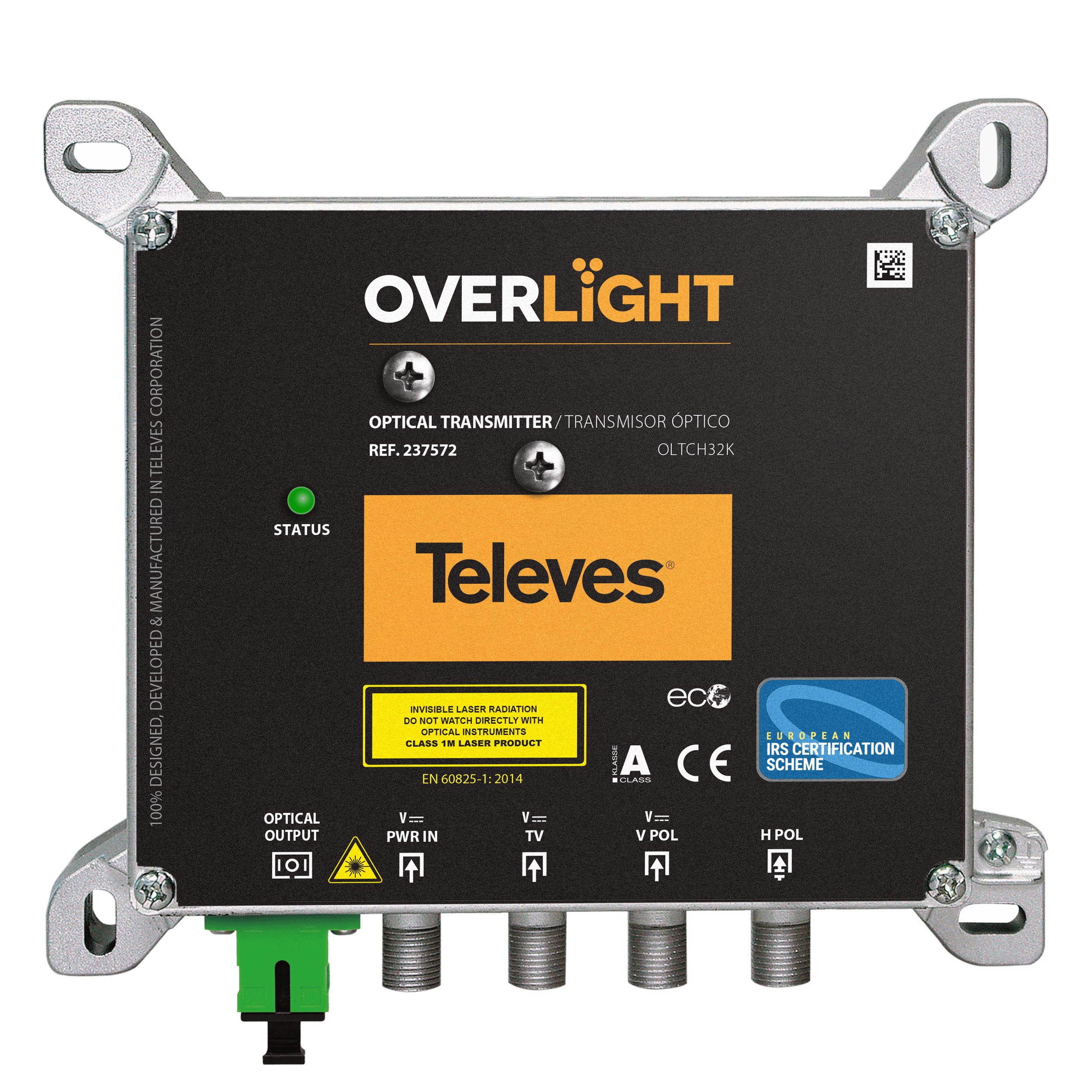 TELEVES - Trasmettitore ottico Overlight DWDM, Uso interno, C32, Pwr 9 dBm, DAB/UHF/SAT.