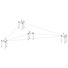 TELEVES - Tralicci Q1500 Basi Torre Acciaio Inox.