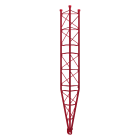 TELEVES - Traliccio 450 inferiore basculante, galvanizzato a caldo e pittura rosso 3m.