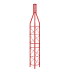 TELEVES - Traliccio superiore 3 metri rosso sezione zinco pittura 450.