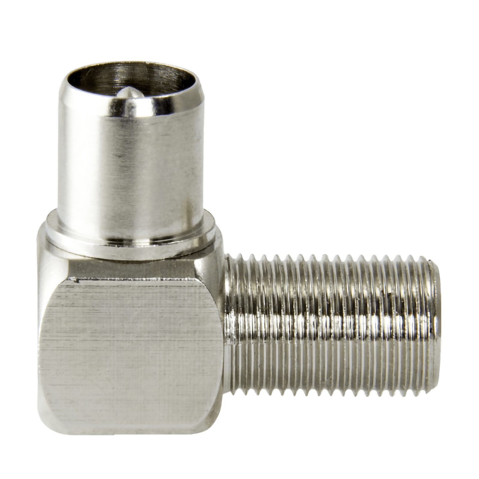 TELEVES - Adattatore F femmina - IEC maschio 90 inclinato, casella 5.