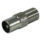 TELEVES - Adattatore F femmina a IEC maschio, ideale per connessioni audio e video, confezione da 50 pezzi. 3820