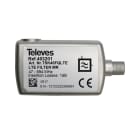 TELEVES - Filtro LTE MR F 47...694MHz (C21) DC 5G Medium Rejection con passaggio DC 47...694MHz (C.48) e connettore F.