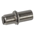 TELEVES - Adattatore femmina-femmina con rotella/dado, corta filettatura e lunghezza 27mm.