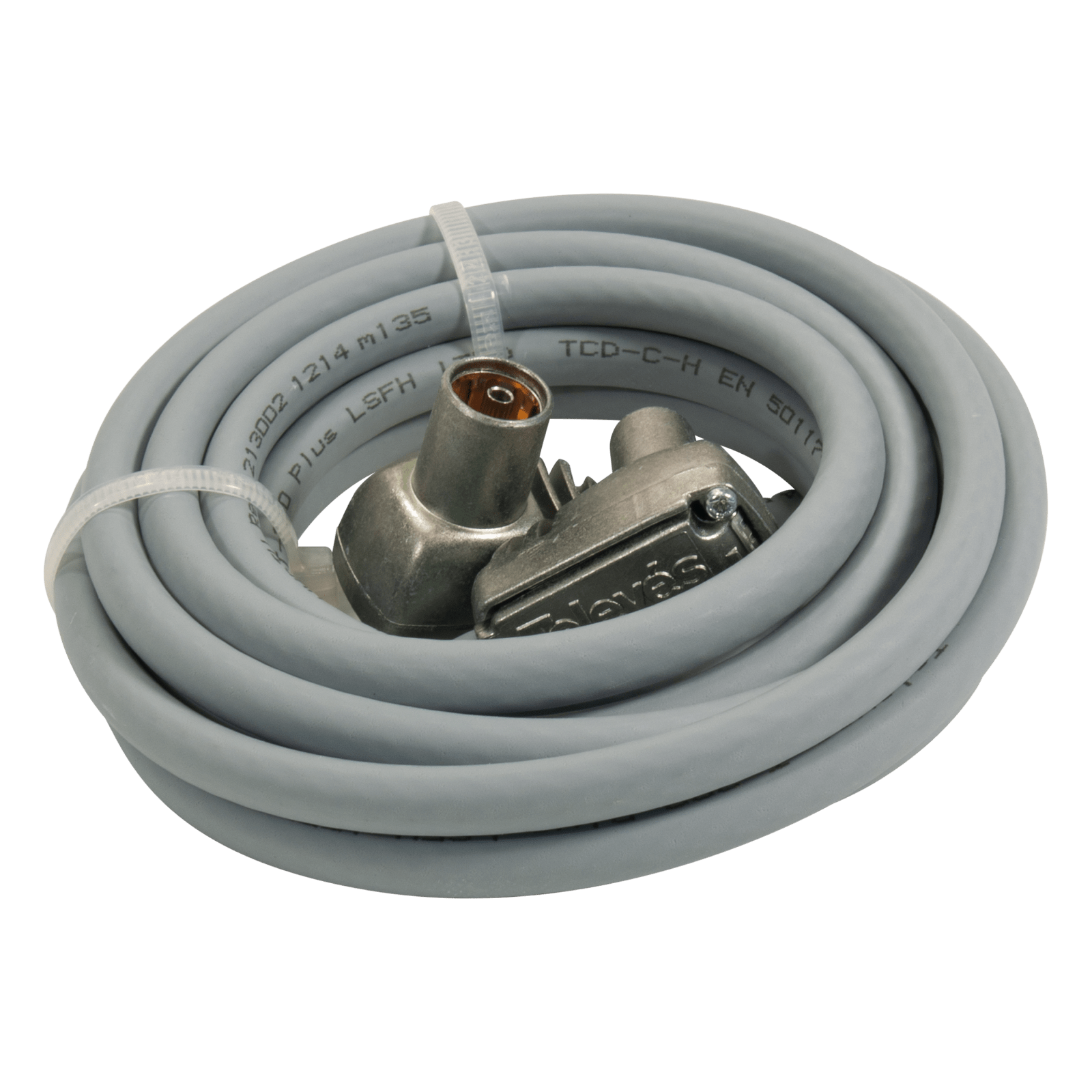 TELEVES - Prolunga coassiale LTE IEC 9,5mm 90 SCH classe A connettori PROEasyF maschio femmina.