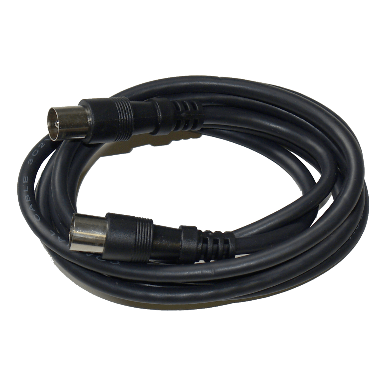 TELEVES - Cavo TV 1,5 mt nero maschio femmina prolunga coassiale micro connettori IEC.