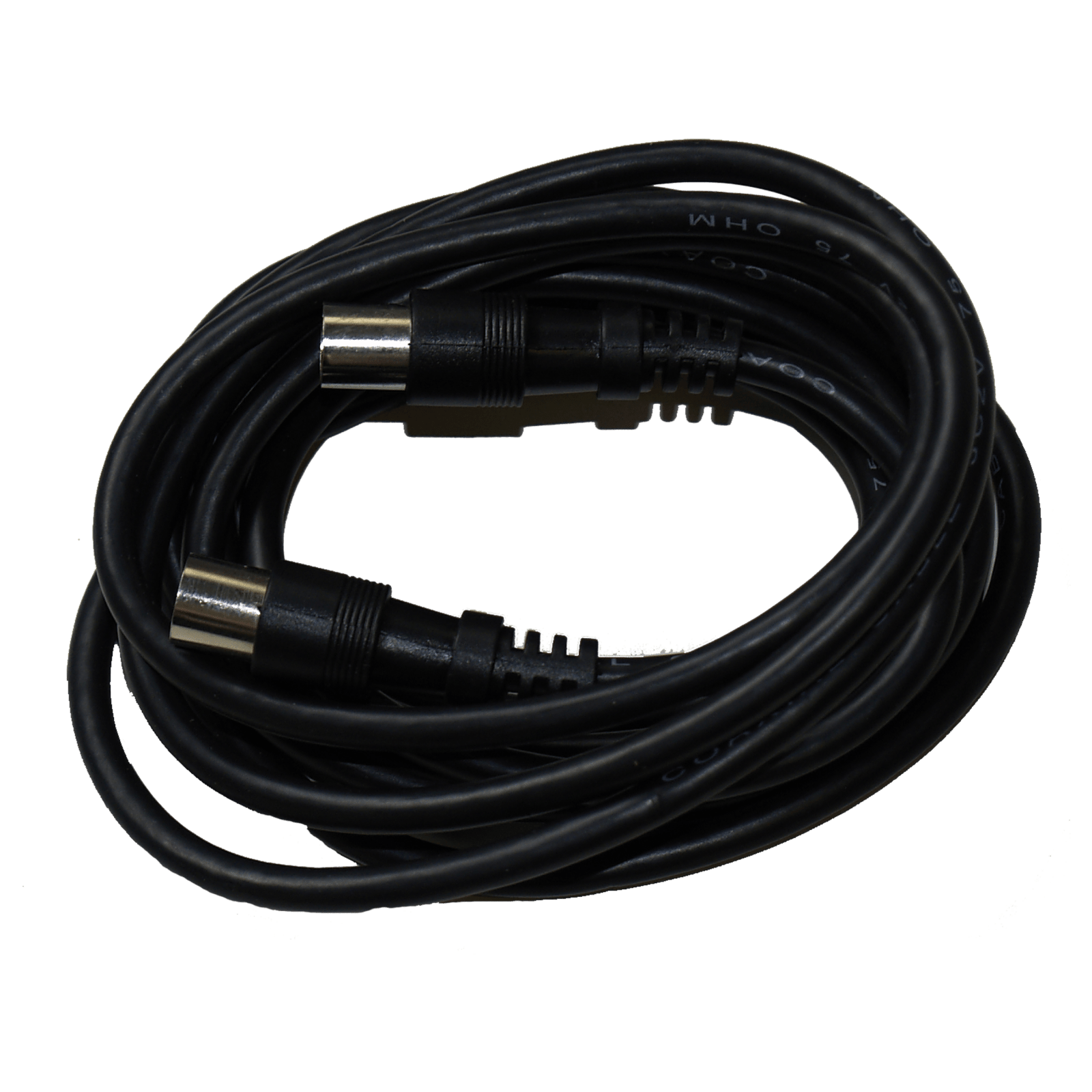 TELEVES - Prolunga cavo coassiale 2,5M nero connettori IEC maschio femmina micro.