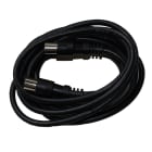 TELEVES - Prolunga cavo coassiale 2,5M nero connettori IEC maschio femmina micro.