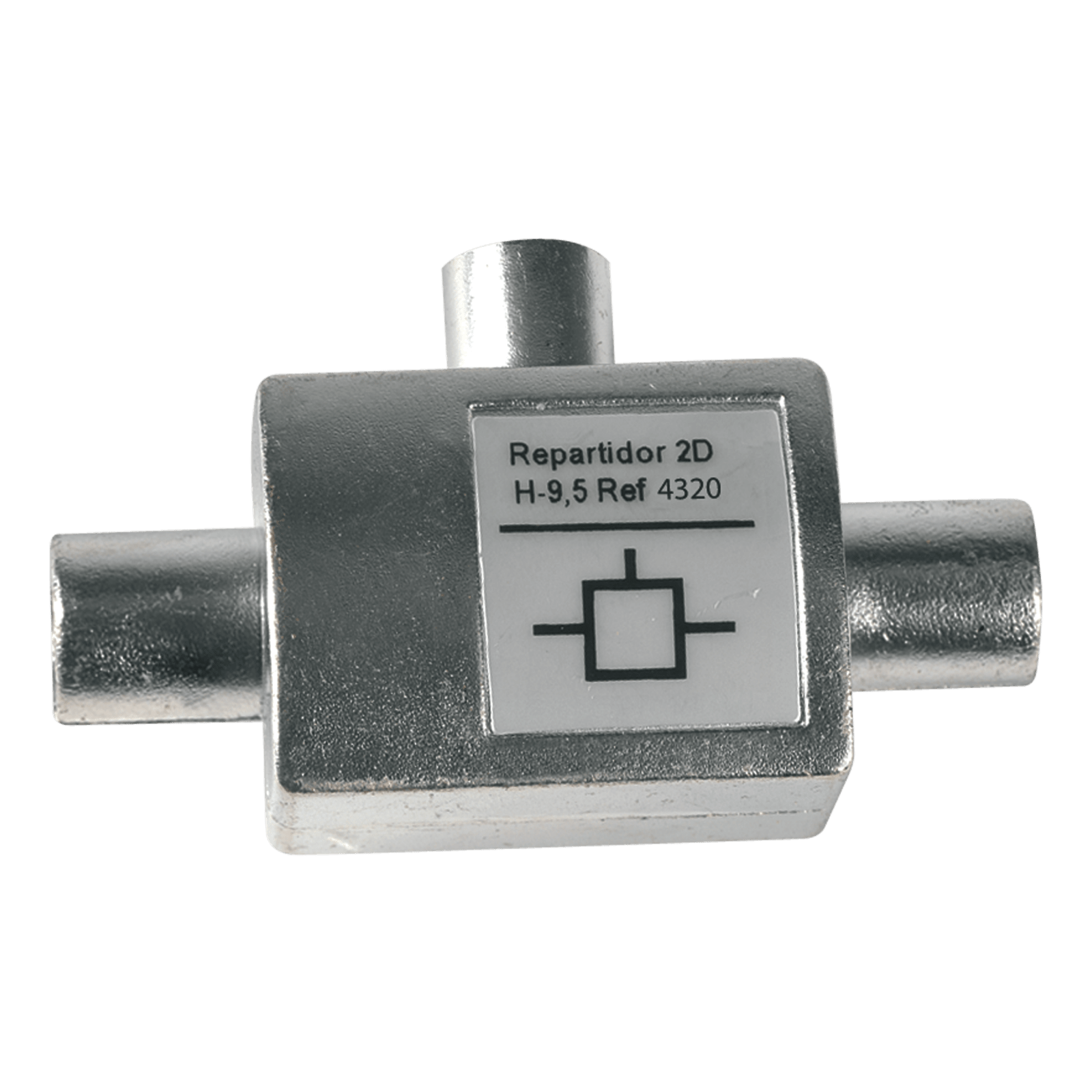 TELEVES - Derivatore 2 Vie M In/Out F-F per connettori IEC VHF/UHF (1 Maschio - 2 Femmine).