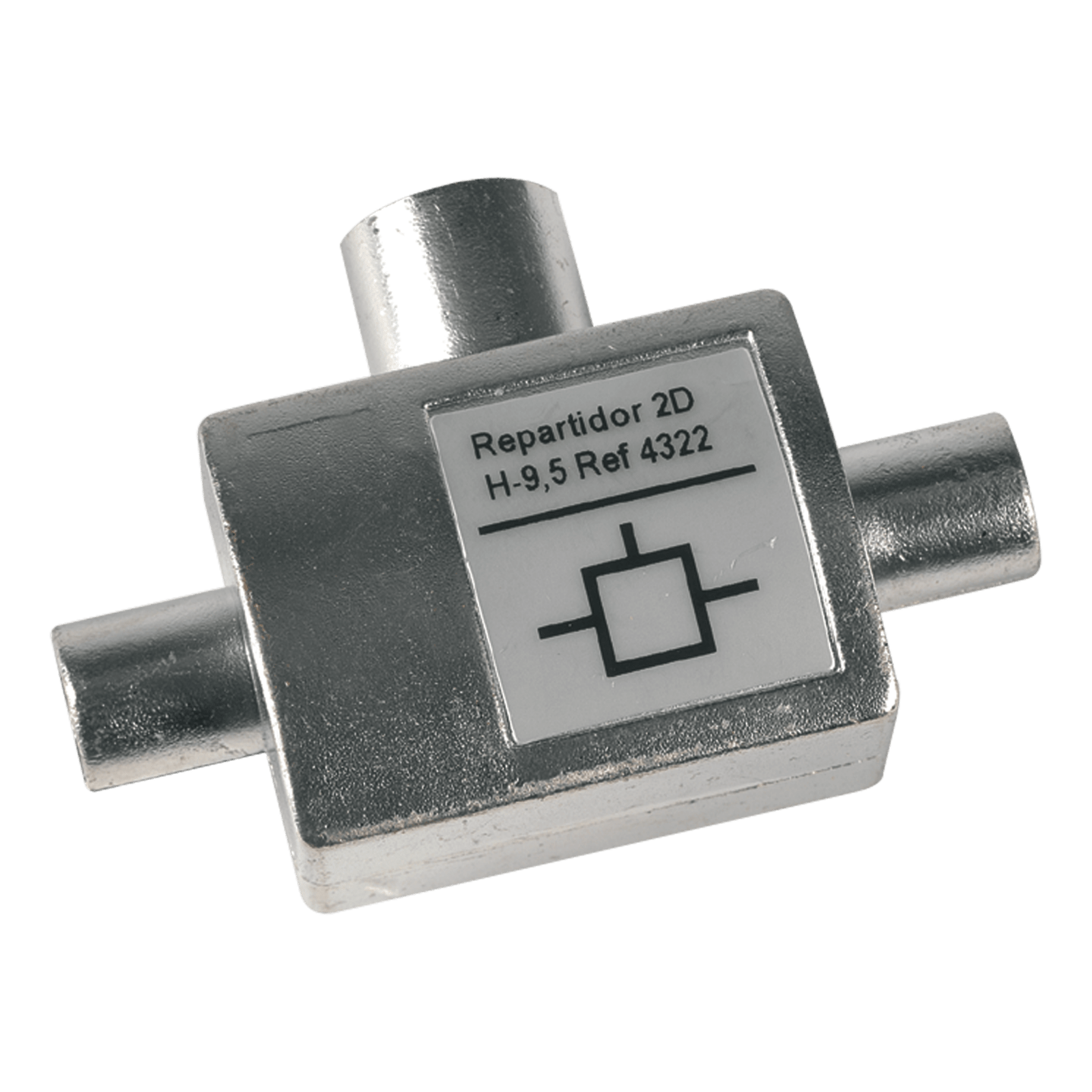 TELEVES - Derivatore 2 Vie Femmina-Maschio per Connettori IEC VHF/UHF.