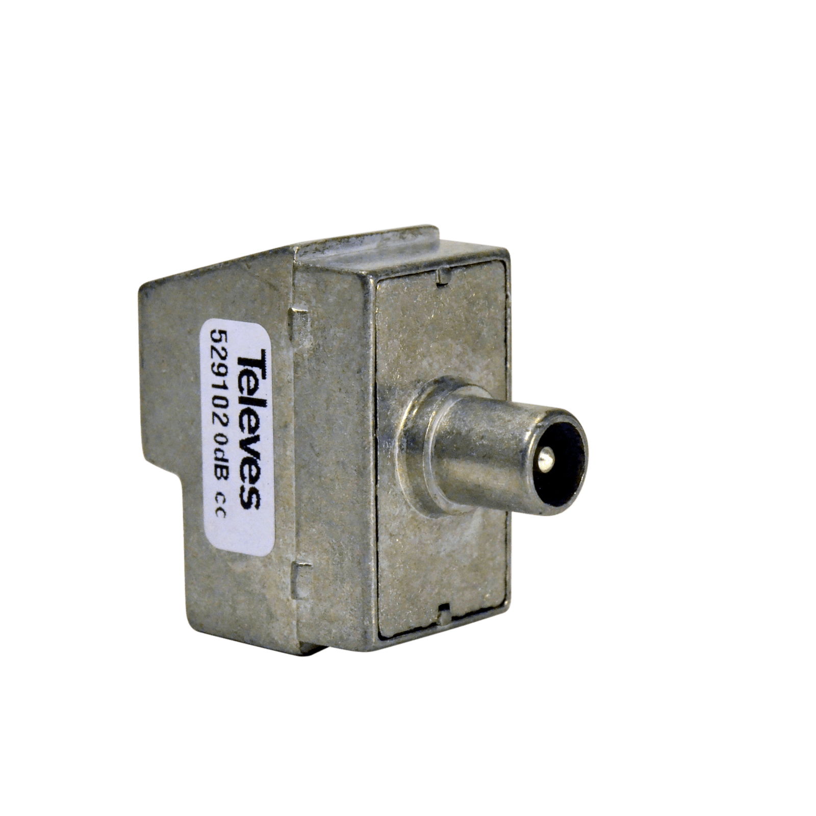 TELEVES - Presa IEC maschio 0dB con passaggio di segnale terminale TV/SAT.