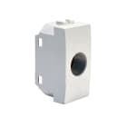 TELEVES - Cover per prese coassiali con 1 connettore, tipo Vimar Eikon, bianca. 529123