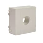 TELEVES - Cover con 1 foro per prese coassiali e connettore plastico.