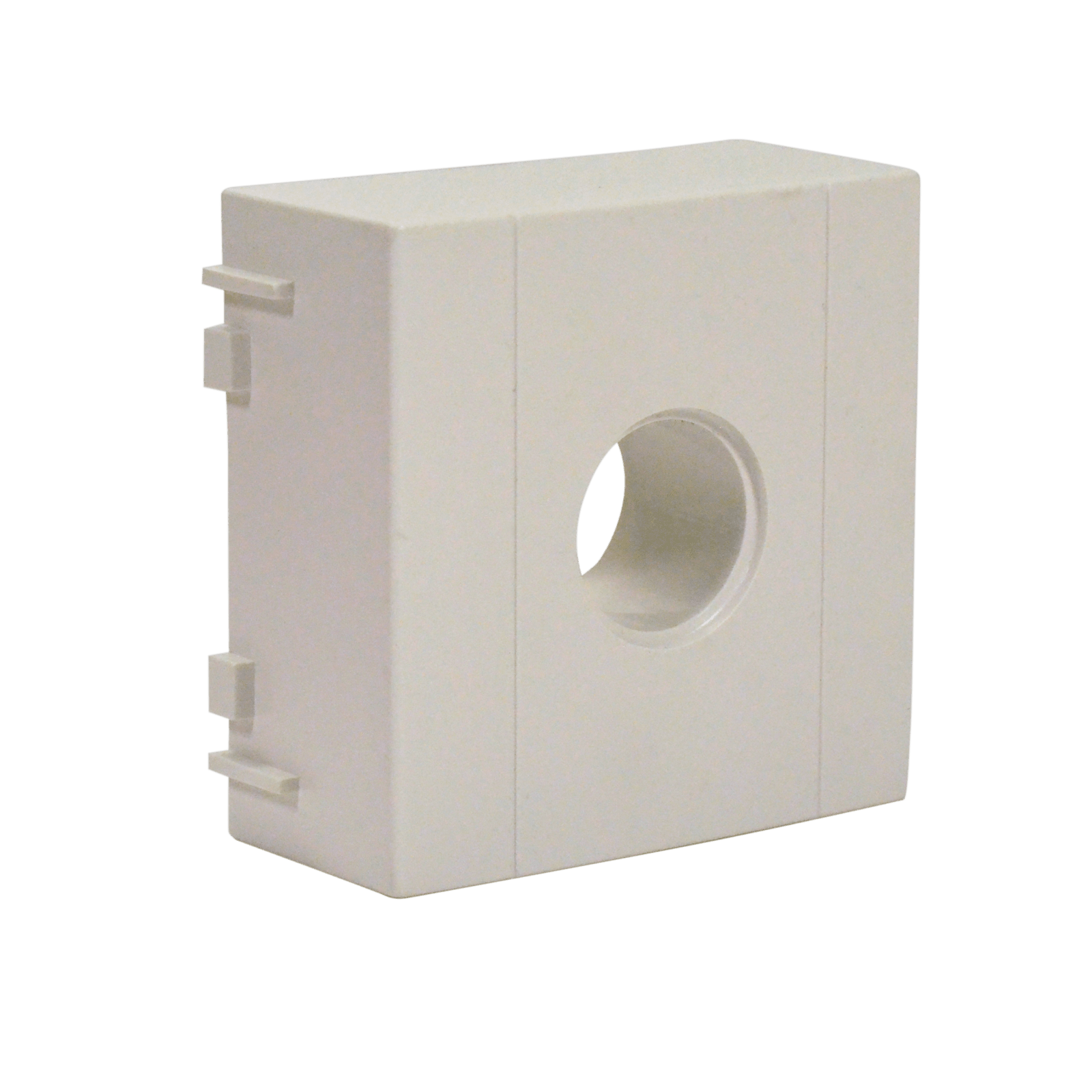 TELEVES - Cover con 1 foro per prese coassiali e connettore plastico.