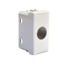 TELEVES - Cover con 1 foro per tipo Axolute bianca, plastiche per prese coassiali e 1 connettore.