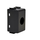 TELEVES - Cover con 1 foro per connettore tipo ABB ELIOS nera, plastiche per prese coassiali.